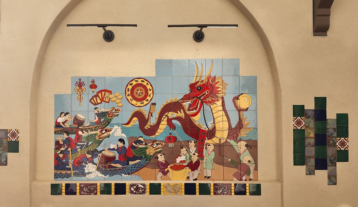 Celebrations mural detail